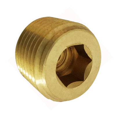 FLOFLEX BRASS PIPE FITTING&lt;BR&gt;PIPE PLUG 1/8&quot; MALE NPT